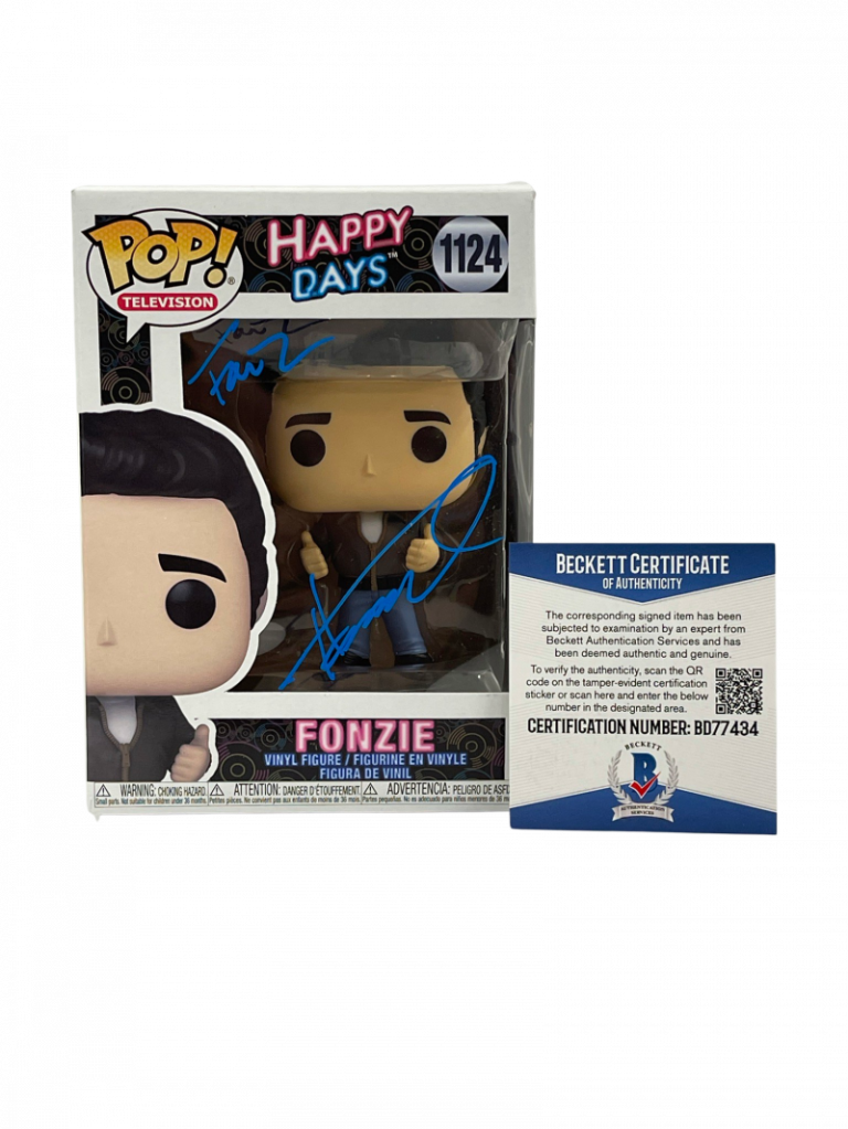 HENRY WINKLER SIGNED HAPPY DAYS FUNKO FONZ INSCRIPTION AUTOGRAPH BECKETT COA 43 COLLECTIBLE MEMORABILIA