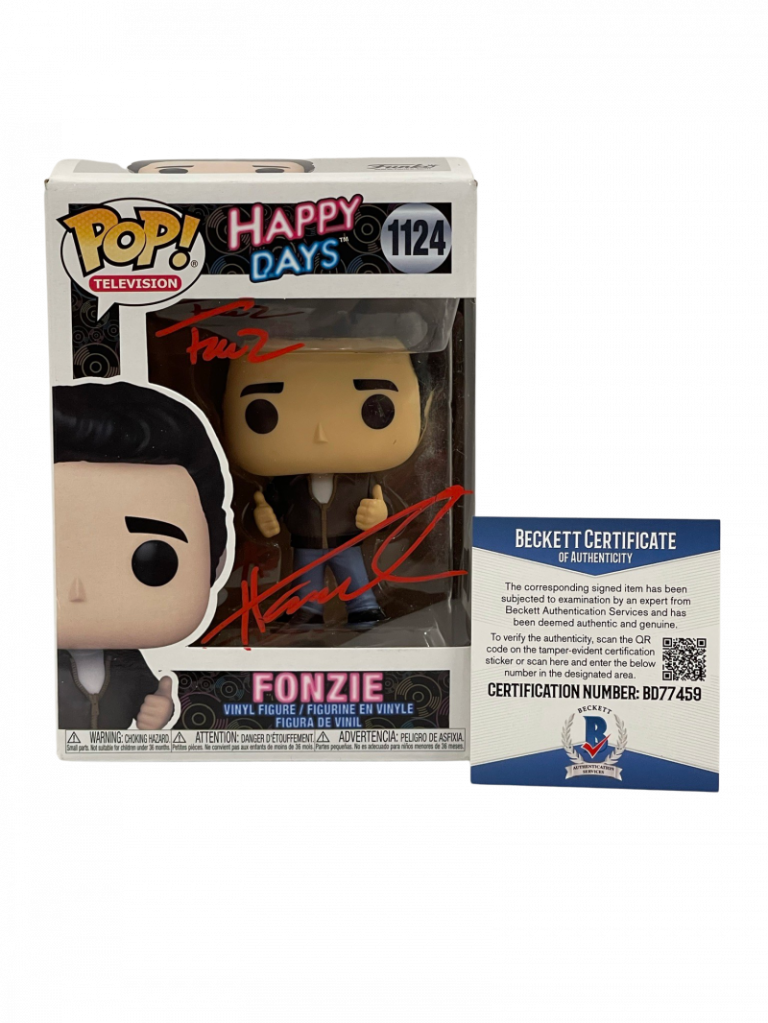 HENRY WINKLER SIGNED HAPPY DAYS FUNKO FONZ INSCRIPTION AUTOGRAPH BECKETT COA 41 COLLECTIBLE MEMORABILIA
