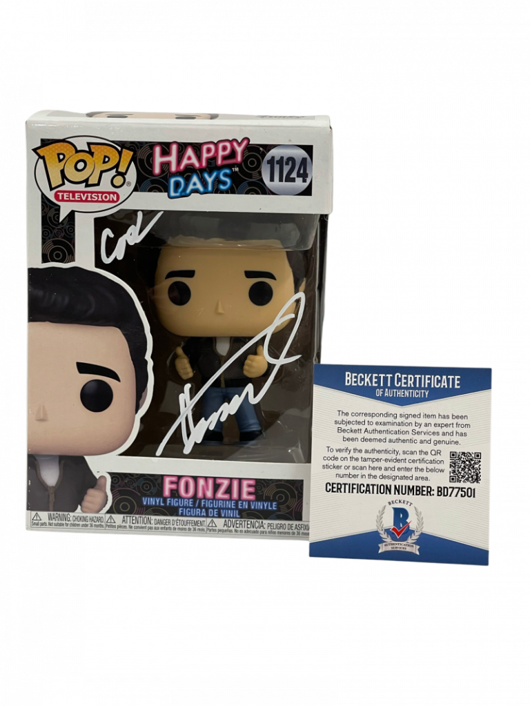 HENRY WINKLER SIGNED HAPPY DAYS FUNKO COOL INSCRIPTION AUTOGRAPH BECKETT COA 32 COLLECTIBLE MEMORABILIA