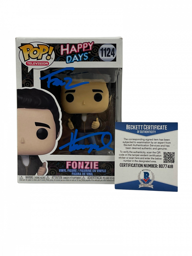 HENRY WINKLER SIGNED HAPPY DAYS FUNKO FONZ INSCRIPTION AUTOGRAPH BECKETT COA 60 COLLECTIBLE MEMORABILIA