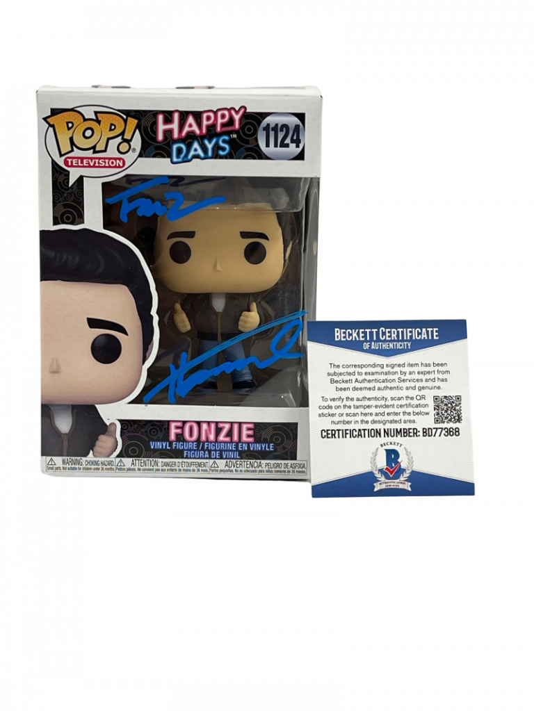 HENRY WINKLER SIGNED HAPPY DAYS FUNKO FONZ INSCRIPTION AUTOGRAPH BECKETT COA 56 COLLECTIBLE MEMORABILIA