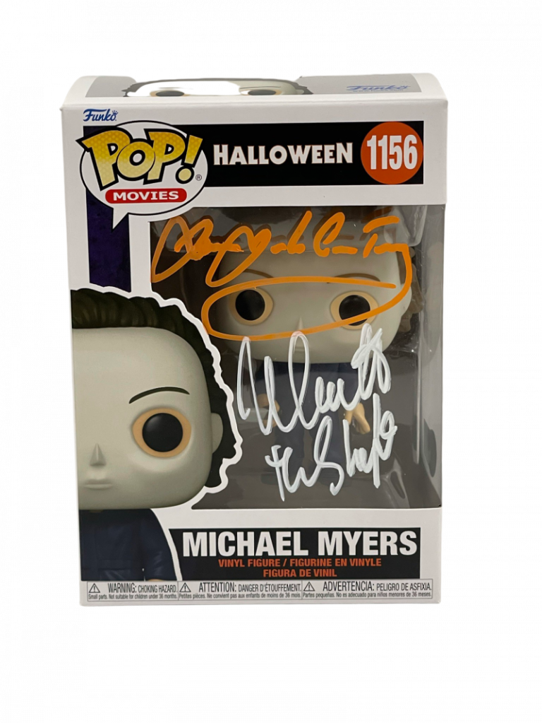 NICK CASTLE JAMES JUDE COURTNEY SIGNED HALLOWEEN MICHAEL MYERS FUNKO BECKETT 98 COLLECTIBLE MEMORABILIA