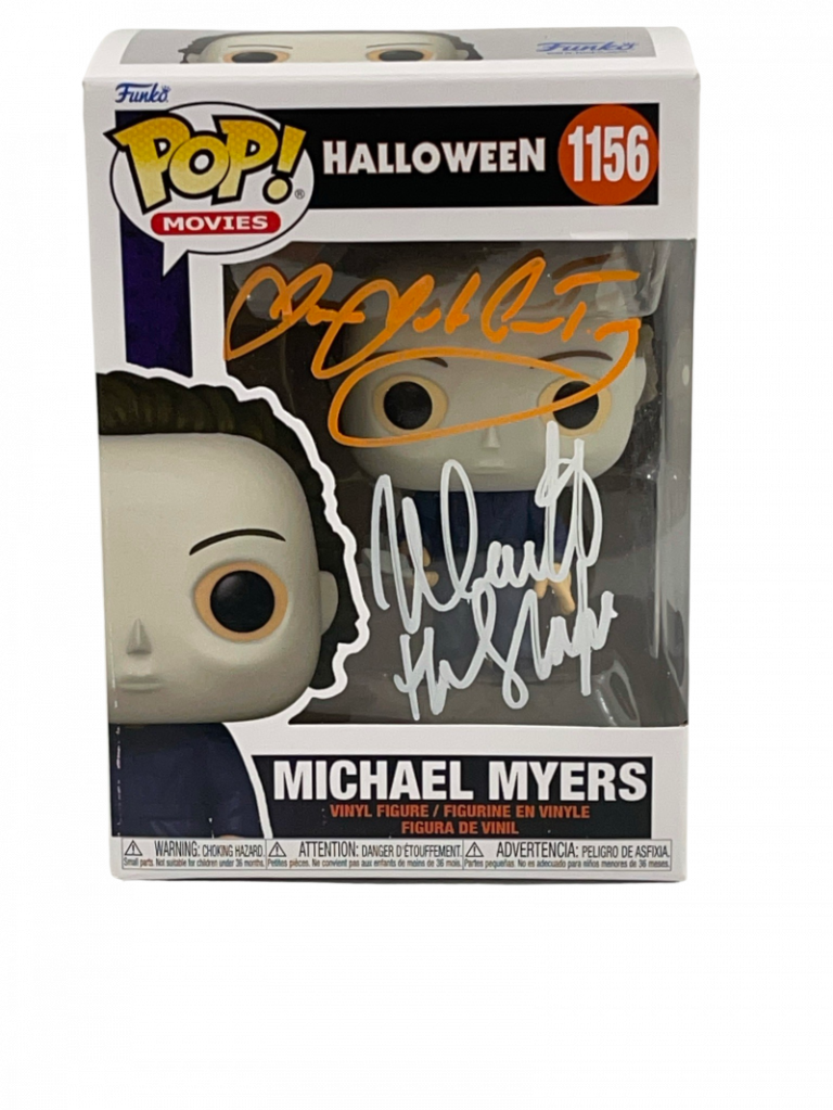 NICK CASTLE JAMES JUDE COURTNEY SIGNED HALLOWEEN MICHAEL MYERS FUNKO BECKETT 138 COLLECTIBLE MEMORABILIA