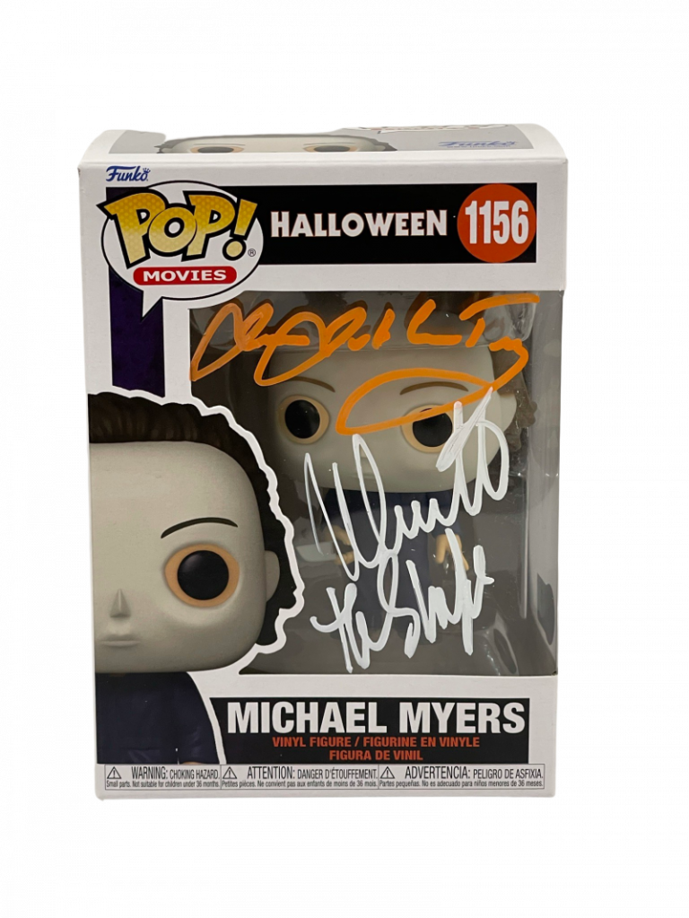 NICK CASTLE JAMES JUDE COURTNEY SIGNED HALLOWEEN MICHAEL MYERS FUNKO BECKETT 92 COLLECTIBLE MEMORABILIA