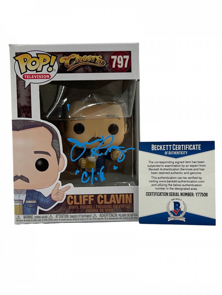 JOHN RATZENBERGER SIGNED CHEERS POP CLIFF FUNKO AUTHENTIC AUTOGRAPH BECKETT 4 COLLECTIBLE MEMORABILIA
