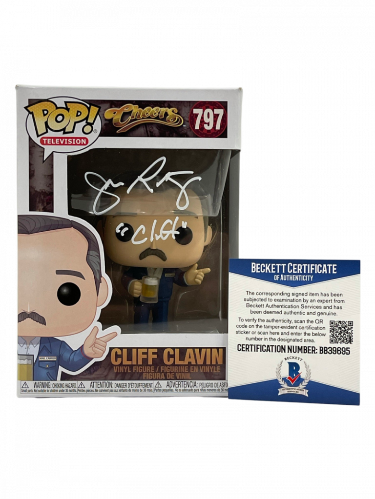 JOHN RATZENBERGER SIGNED CHEERS POP CLIFF FUNKO AUTHENTIC AUTOGRAPH BECKETT 34 COLLECTIBLE MEMORABILIA