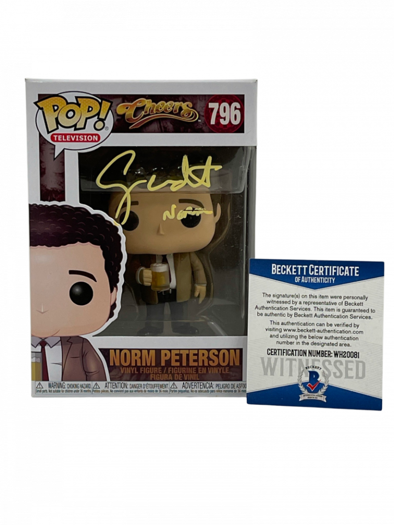 GEORGE WENDT SIGNED CHEERS NORM POP VINYL FUNKO AUTHENTIC AUTOGRAPH BECKETT 19 COLLECTIBLE MEMORABILIA