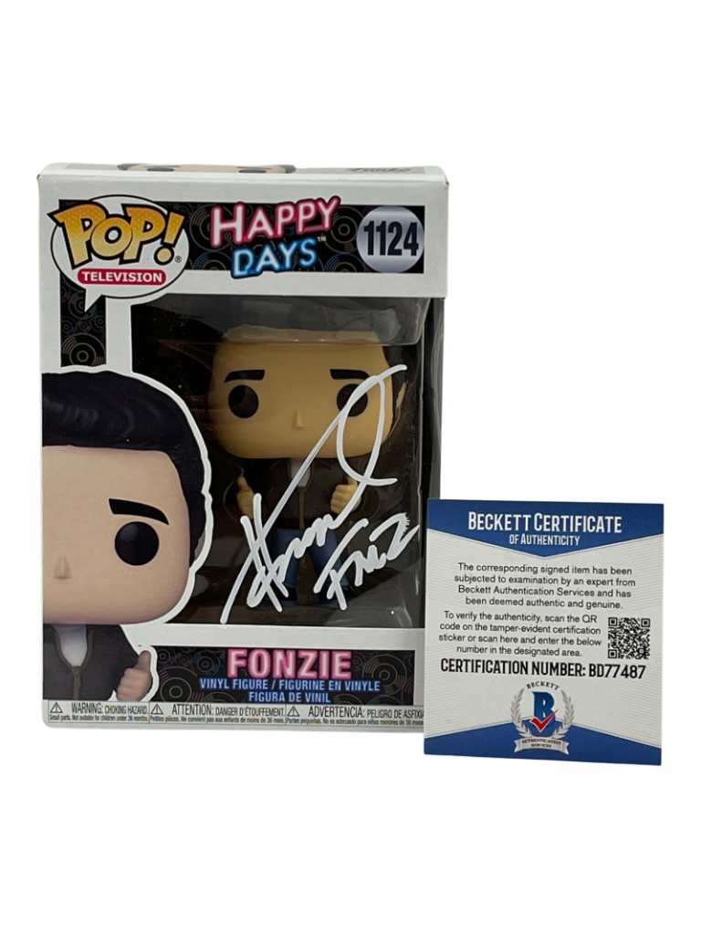 HENRY WINKLER SIGNED HAPPY DAYS FUNKO FONZ INSCRIPTION AUTOGRAPH BECKETT COA 28 COLLECTIBLE MEMORABILIA