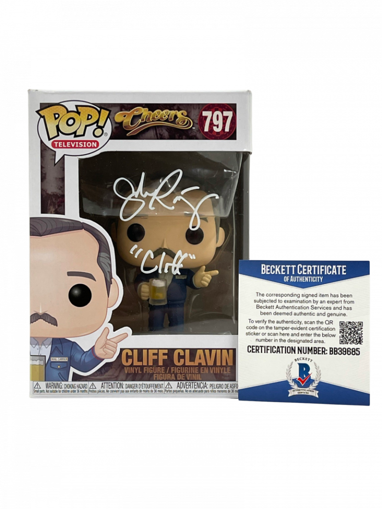 JOHN RATZENBERGER SIGNED CHEERS POP CLIFF FUNKO AUTHENTIC AUTOGRAPH BECKETT 37 COLLECTIBLE MEMORABILIA