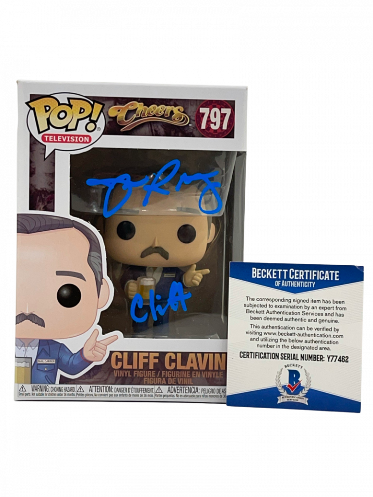 JOHN RATZENBERGER SIGNED CHEERS POP CLIFF FUNKO AUTHENTIC AUTOGRAPH BECKETT 18 COLLECTIBLE MEMORABILIA