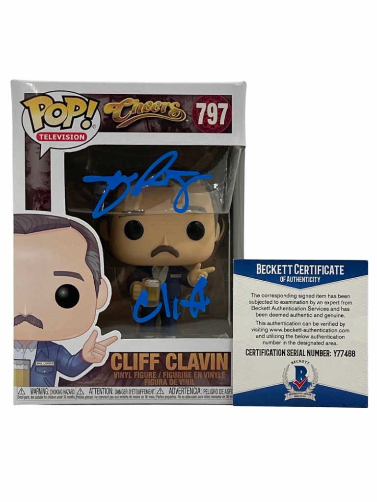 JOHN RATZENBERGER SIGNED CHEERS POP CLIFF FUNKO AUTHENTIC AUTOGRAPH BECKETT 20 COLLECTIBLE MEMORABILIA