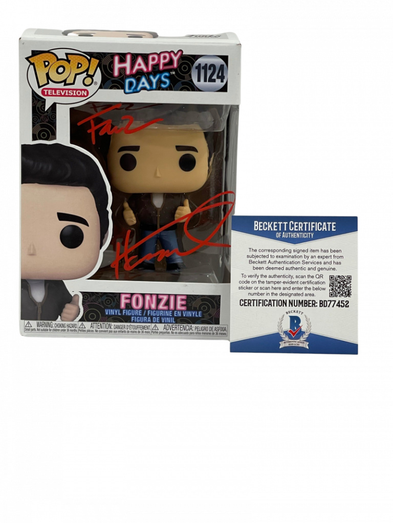 HENRY WINKLER SIGNED HAPPY DAYS FUNKO FONZ INSCRIPTION AUTOGRAPH BECKETT COA 39 COLLECTIBLE MEMORABILIA