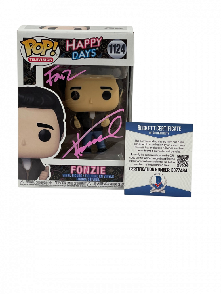 HENRY WINKLER SIGNED HAPPY DAYS FUNKO FONZ INSCRIPTION AUTOGRAPH BECKETT COA 14 COLLECTIBLE MEMORABILIA