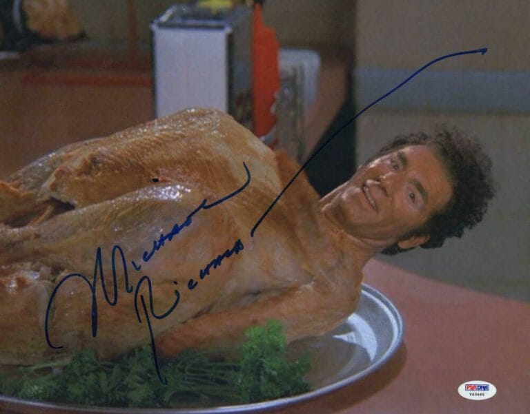 MICHAEL RICHARDS SIGNED 11X14 PHOTO KRAMER SEINFELD AUTHENTIC AUTOGRAPH PSA 4 COLLECTIBLE MEMORABILIA