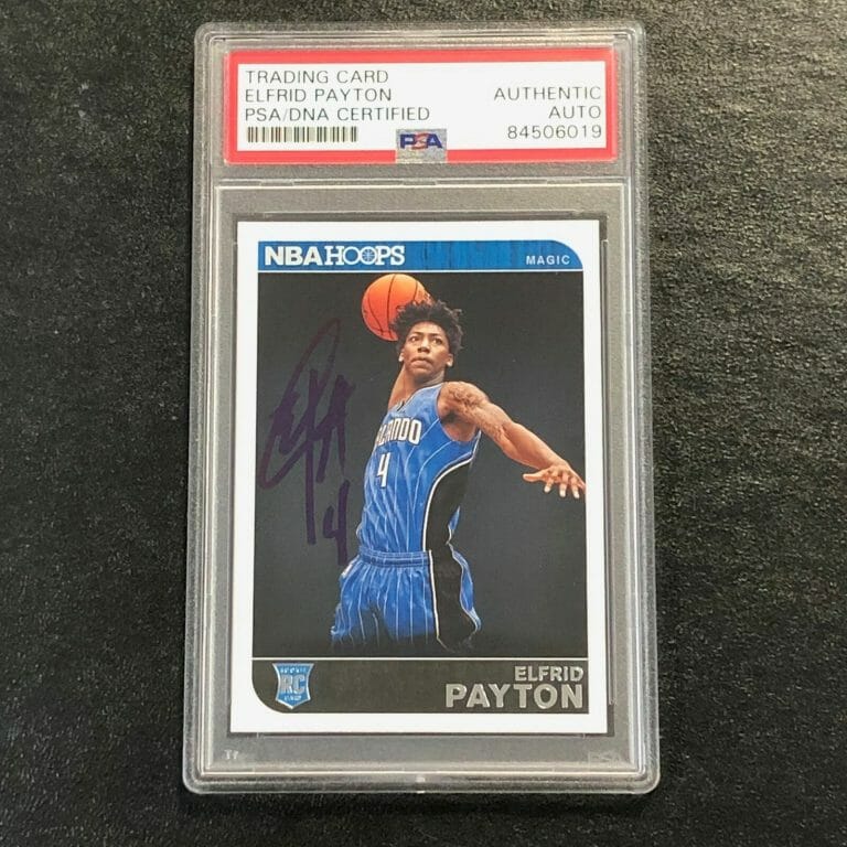 2014-15 NBA HOOPS #270 ELFRID PAYTON SIGNED CARD AUTO PSA/DNA SLABBED RC MAGIC COLLECTIBLE MEMORABILIA