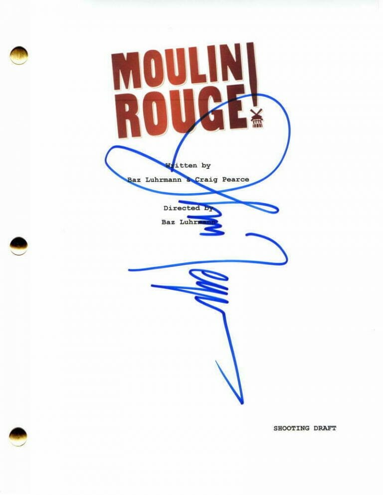 JOHN LEGUIZAMO SIGNED AUTOGRAPH MOULIN ROUGE FULL MOVIE SCRIPT – CARLITO’S WAY COLLECTIBLE MEMORABILIA