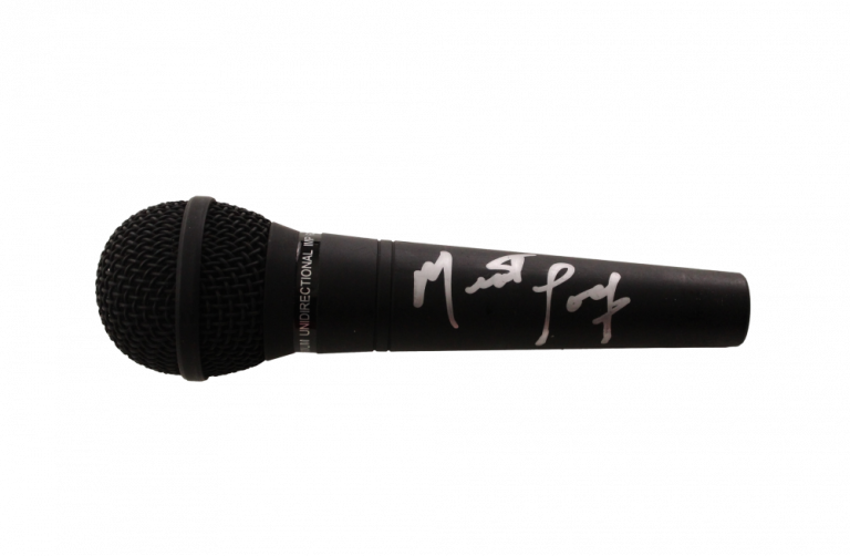 MEAT LOAF SIGNED AUTOGRAPH MICROPHONE MIC – BAT OUT OF HELL SINGER W/ JSA LOA COLLECTIBLE MEMORABILIA