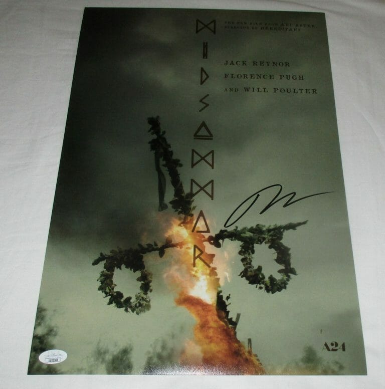 ARI ASTER SIGNED MIDSOMMAR 12X18 MOVIE POSTER 2 JSA COLLECTIBLE MEMORABILIA