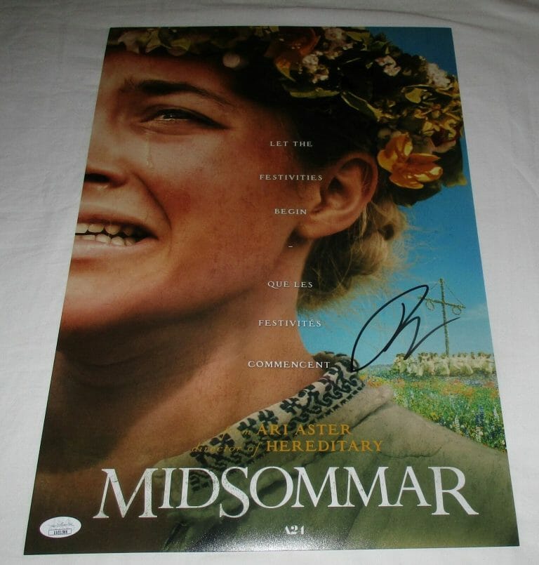 ARI ASTER SIGNED MIDSOMMAR 12X18 MOVIE POSTER JSA COLLECTIBLE MEMORABILIA