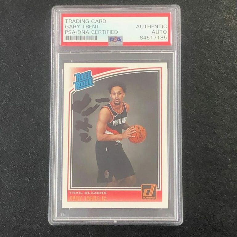 2017-18 DONRUSS BASKETBALL #199 GARY TRENT JR SIGNED ROOKIE CARD AUTO PSA SLABBE COLLECTIBLE MEMORABILIA