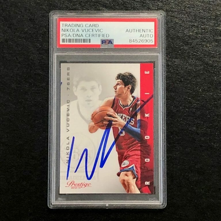 2012-13 PANINI PRESTIGE #172 NIKOLA VUCEVIC SIGNED CARD AUTO PSA SLABBED RC 76ER COLLECTIBLE MEMORABILIA