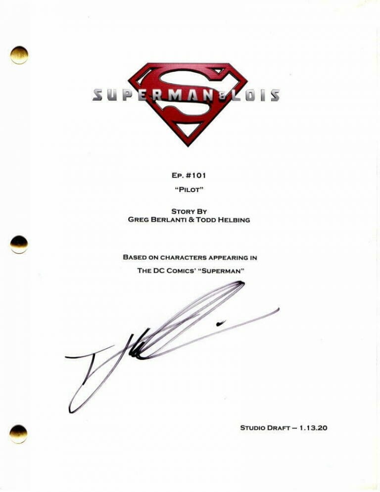 TYLER HOECHLIN SIGNED AUTOGRAPH SUPERMAN & LOIS FULL PILOT SCRIPT – TEEN WOLF COLLECTIBLE MEMORABILIA