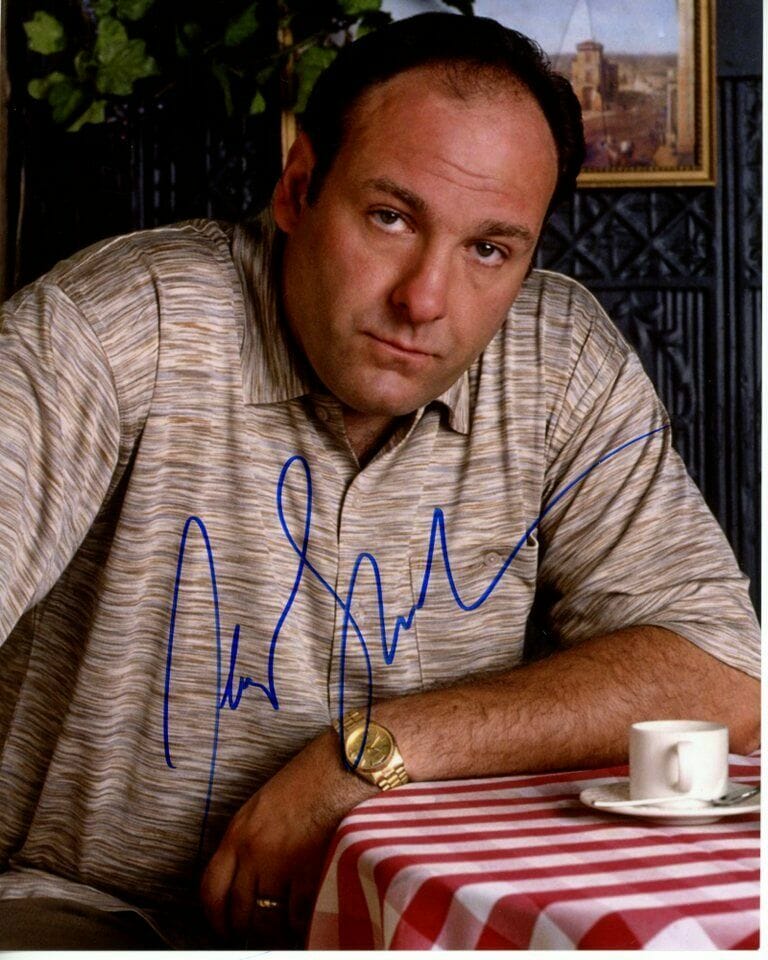 James Gandolfini Signed 8x10 Tony Soprano Photo W Hologram Coa Full Signature Autographia