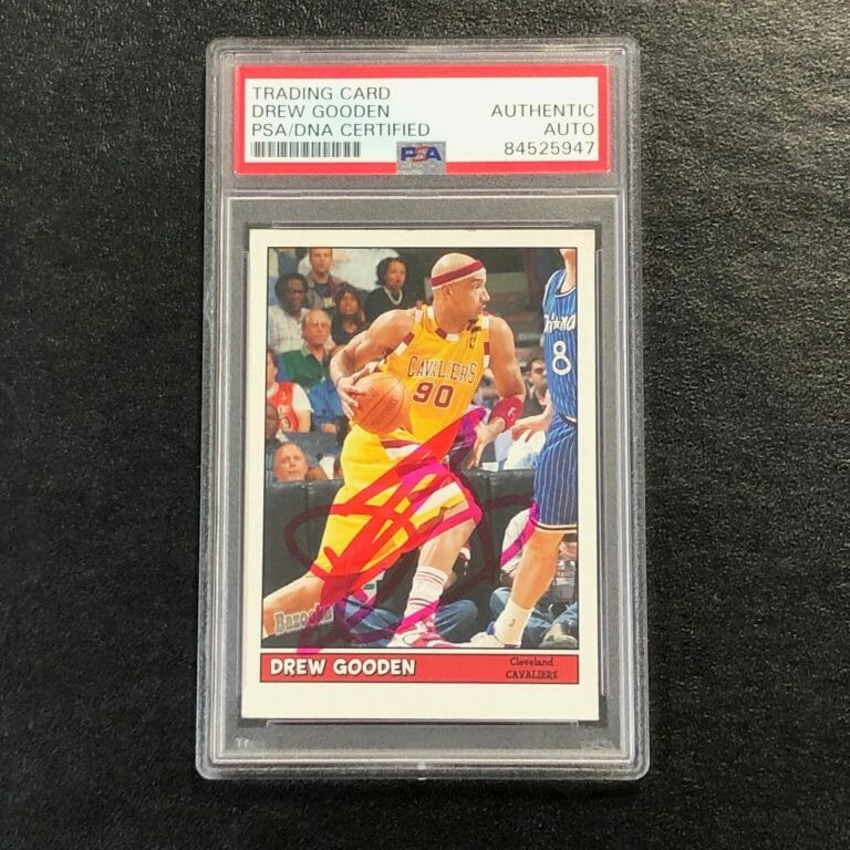 2005-06 BAZOOKA BASKETBALL #10 DREW GOODEN SIGNED CARD AUTO PSA/DNA SLABBED CAVA COLLECTIBLE MEMORABILIA