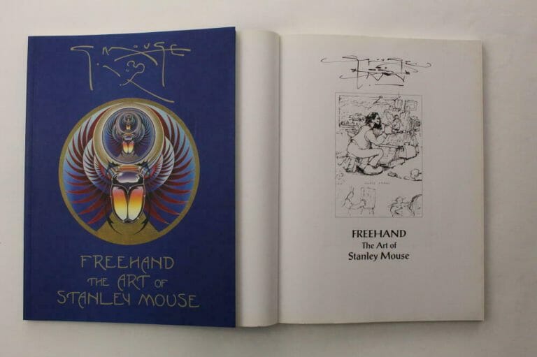 STANLEY MOUSE SIGNED AUTOGRAPH FREEHAND BOOK – GRATEFUL DEAD ARTIST RARE W/ JSA COLLECTIBLE MEMORABILIA