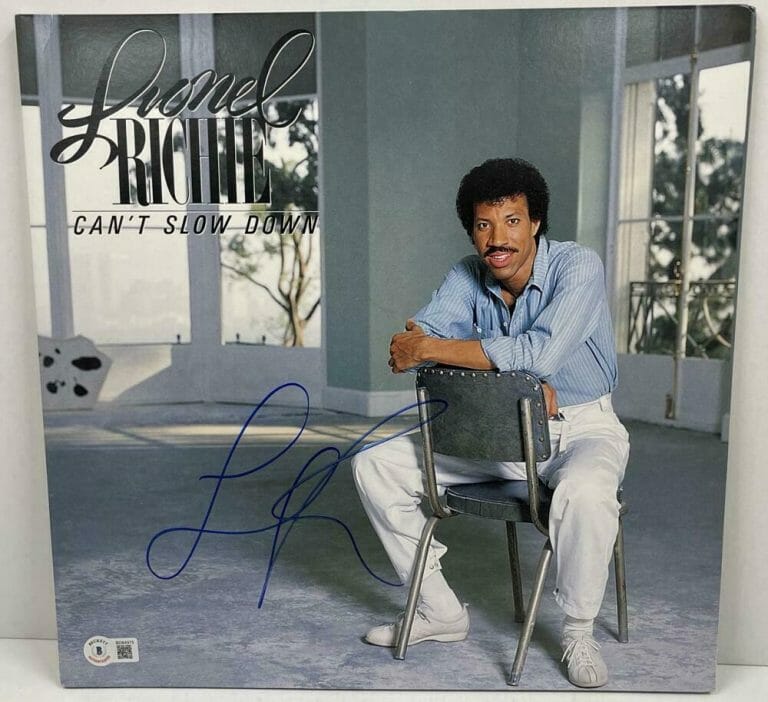 Lionel Richie signed Cant Slow Down album vinyl record COA proof autographed STAR Lionel Richie signed Cant Slow Down album vinyl record COA proof autographed STAR
