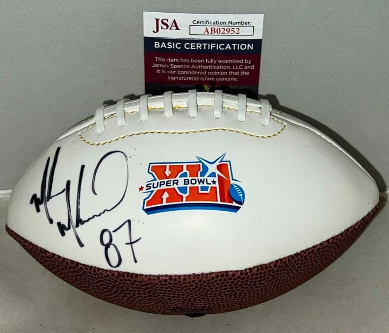 OPENS IN NEW WINDOW OR TAB
MUHSIN MUHAMMAD CHICAGO BEARS SIGNED SUPER BOWL XLI MINI FOOTBALL BALL JSA COLLECTIBLE MEMORABILIA