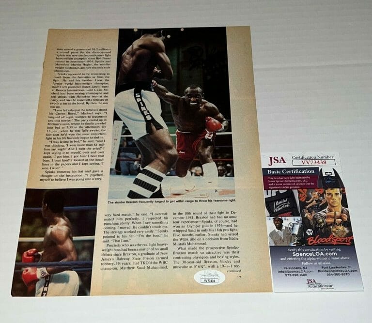 OPENS IN NEW WINDOW OR TAB
DWIGHT MUHAMMAD QAWI SIGNED MAGAZINE PAGE BOXING CHAMP AUTOGRAPHED 6 JSA COLLECTIBLE MEMORABILIA