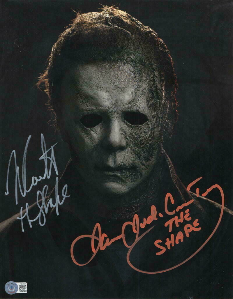 NICK CASTLE JAMES JUDE COURTNEY SIGNED 11X14 PHOTO HALLOWEEN AUTOGRAPH