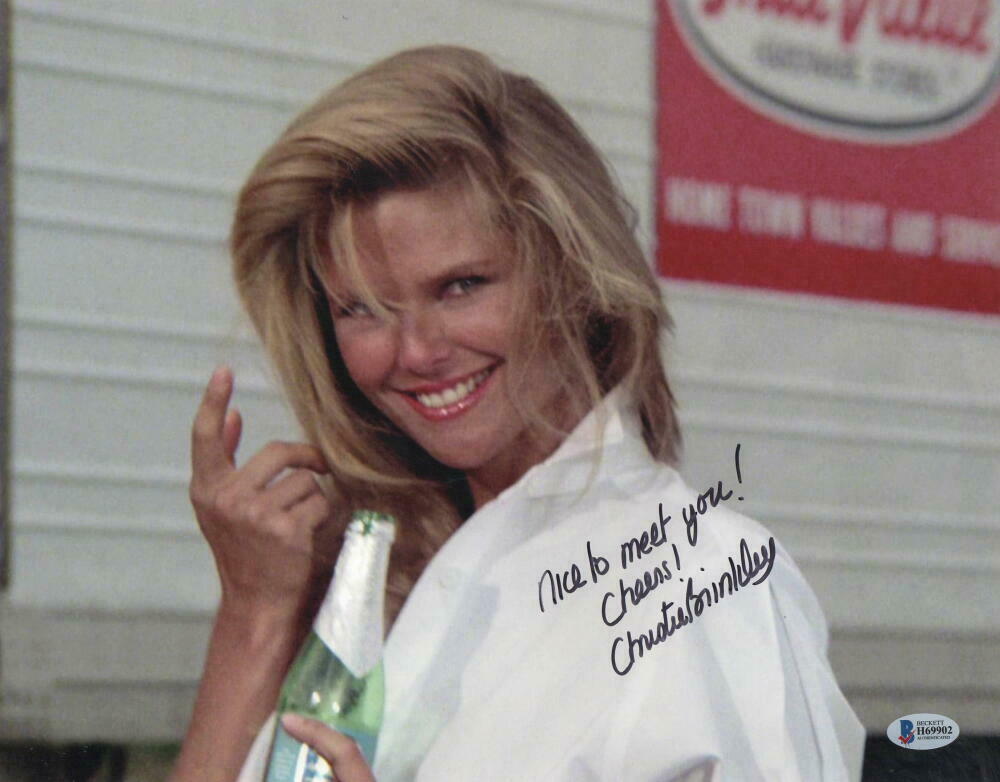 Hot Sexy Christie Brinkley Signed 11x14 Photo Vacation Autograph Beckett Coa B Autographia 