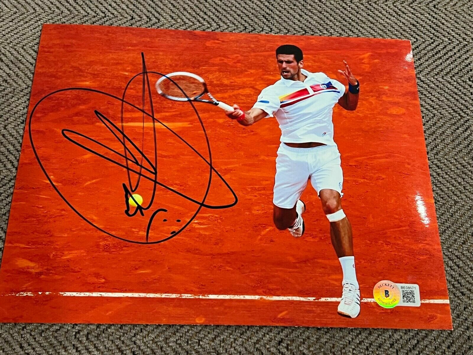 NOVAK DJOKOVIC SIGNED AUTOGRAPH 8x10 PHOTO TENNIS CHAMP WIMBLEDON ...