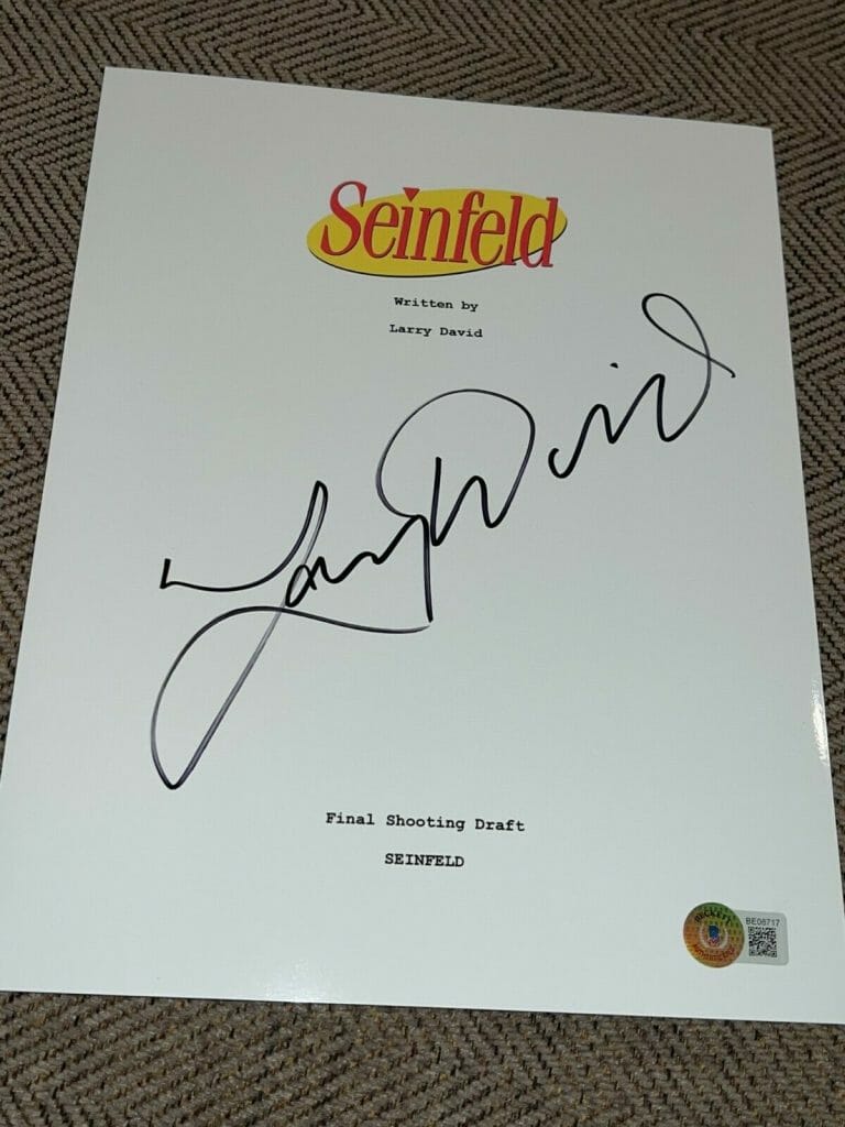 Jerry Seinfeld Dreyfus Alexander Signed Chinese Restaurant Script Auto  Beckett