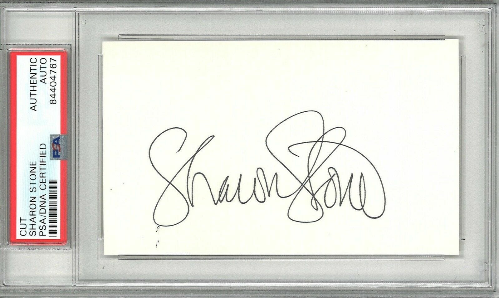 Sharon Stone Signed Cut Signature Psa Dna 84404767 Basic Instinct 