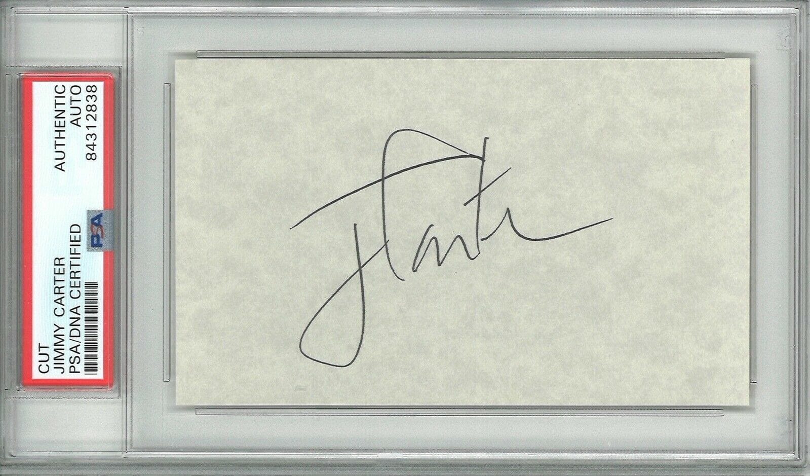 President Jimmy Carter Signed Cut Signature Psa Dna 84312838 Potus 39 