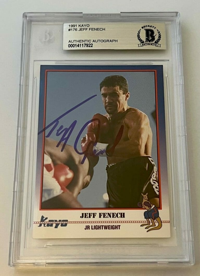 JEFF FENECH BOXING SIGNED 1991 KAYO #176 CARD AUTOGRAPHED BECKETT SLABBED #2
 COLLECTIBLE MEMORABILIA