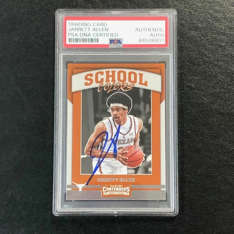 2017 CONTENDERS DRAFT PICKS #15 JARRETT ALLEN SIGNED CARD AUTO PSA SLABBED TEXAS
 COLLECTIBLE MEMORABILIA