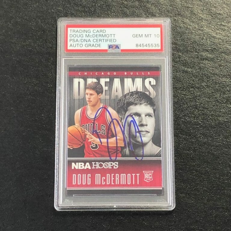 2014-15 NBA HOOPS DREAMS #8 DOUG MCDERMOTT RC SIGNED CARD AUTO 10 PSA SLABBED BU
 COLLECTIBLE MEMORABILIA
