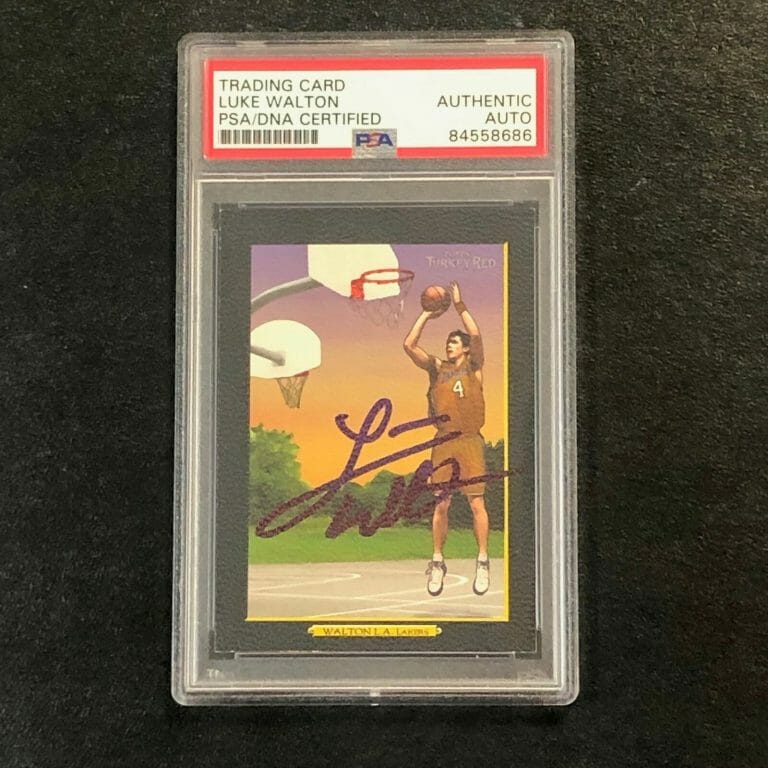 2006-07 TOPPS TURKEY RED #114 LUKE WALTON SIGNED CARD AUTO PSA SLABBED LAKERS
 COLLECTIBLE MEMORABILIA