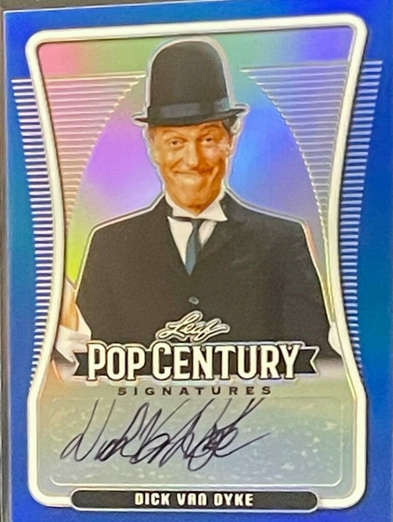 DICK VAN DYKE 2020 LEAF POP CENTURY HOLOGRAPHIC CARD AUTOGRAPH SIGNED #19 OF 25
 COLLECTIBLE MEMORABILIA