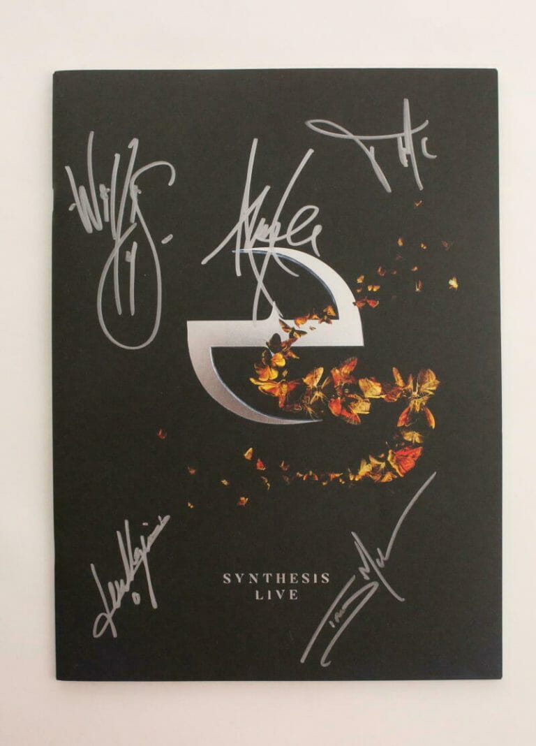 EVANESCENCE BAND (X5) SIGNED AUTOGRAPH SYNTHESIS TOUR PROGRAM BOOK AMY LEE + JSA
 COLLECTIBLE MEMORABILIA