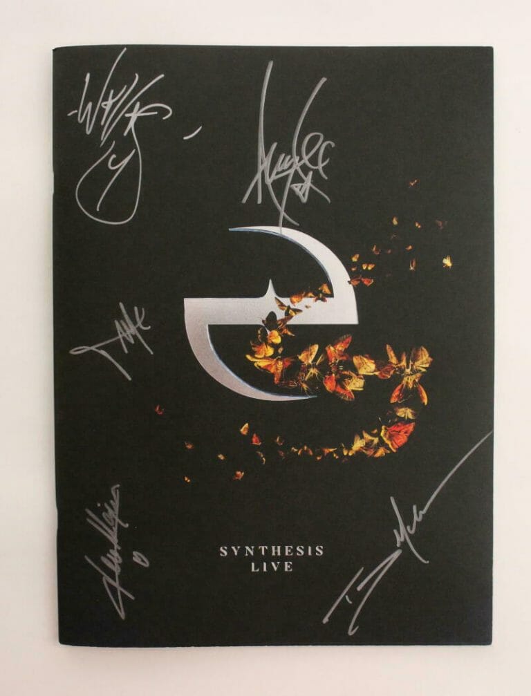 EVANESCENCE BAND (X5) SIGNED AUTOGRAPH SYNTHESIS TOUR PROGRAM BOOK AMY LEE JSA
 COLLECTIBLE MEMORABILIA