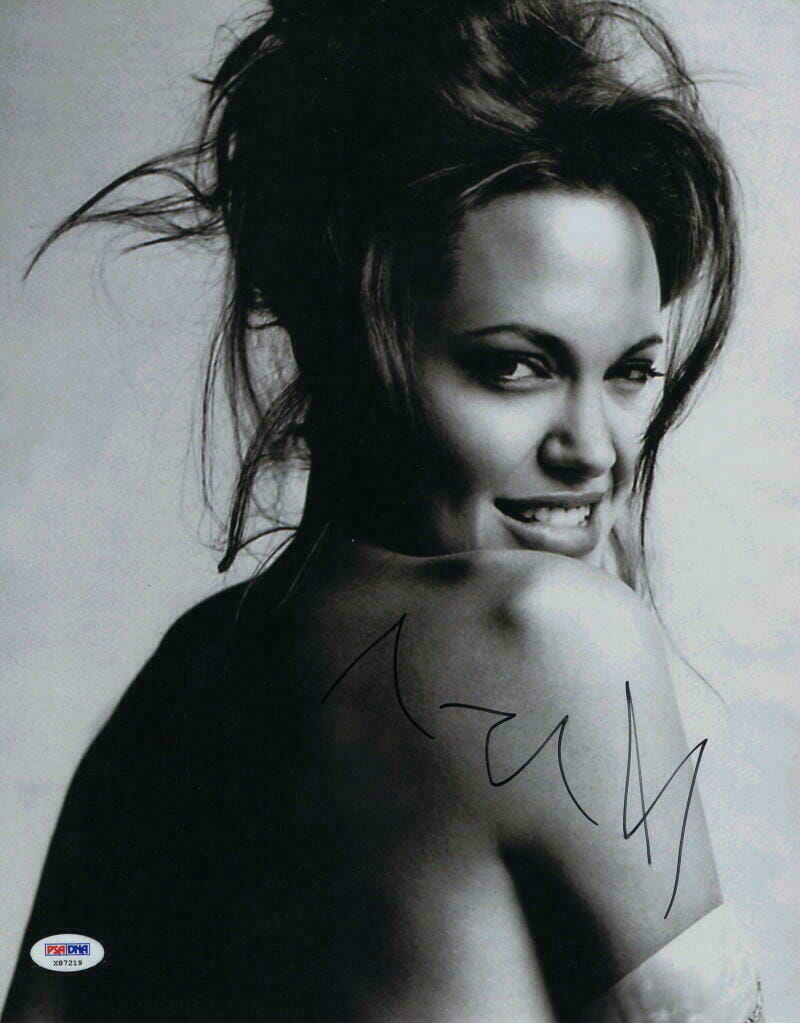 Angelina Jolie Signed Autograph X Photo Sexy Lara Croft Tomb Raider W Psa Opens In A New