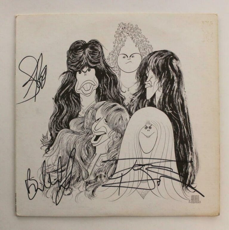 STEVEN TYLER WHIFORD HAMILTON SIGNED AUTOGRAPH ALBUM VINYL RECORD AEROSMITH JSA
 COLLECTIBLE MEMORABILIA