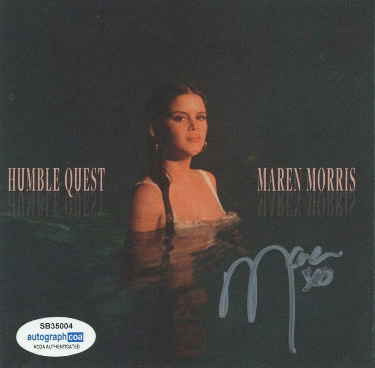 MAREN MORRIS “HUMBLE QUEST” AUTOGRAPH SIGNED CD BOOKLET + NEW CD B ACOA
 COLLECTIBLE MEMORABILIA