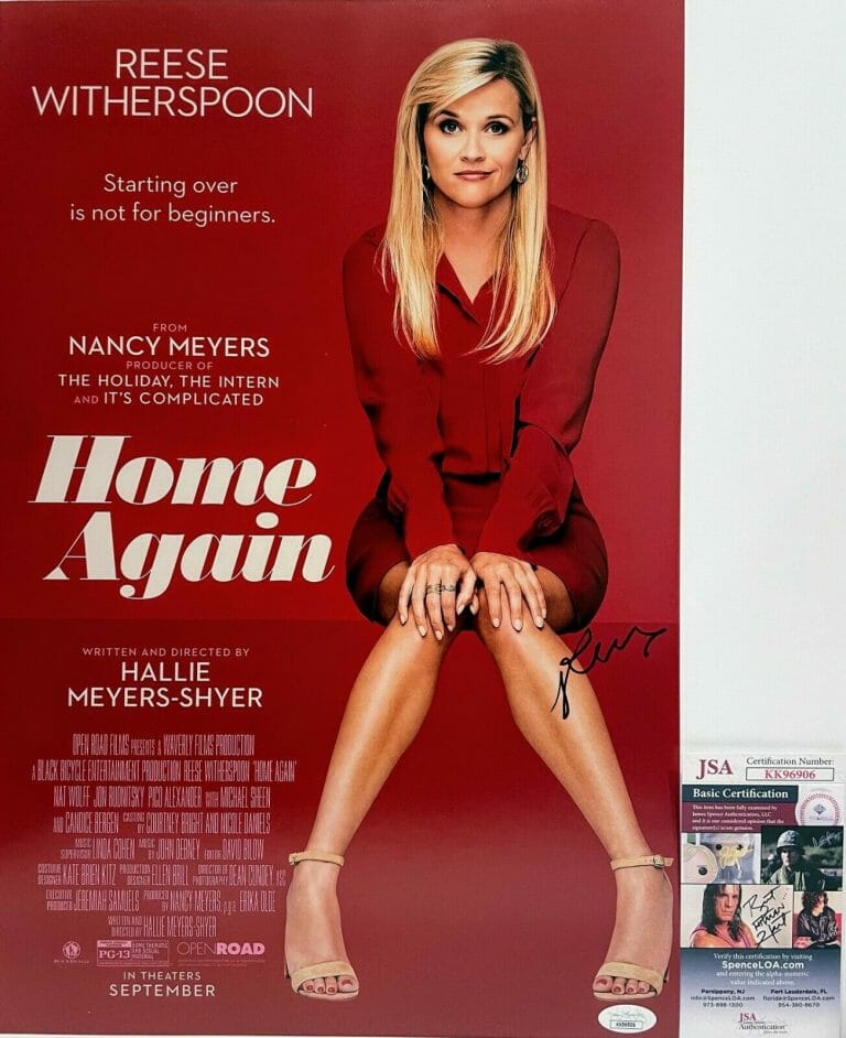 REESE WITHERSPOON SIGNED AUTOGRAPH 12×18 HOME AGAIN MINI POSTER JSA
 COLLECTIBLE MEMORABILIA