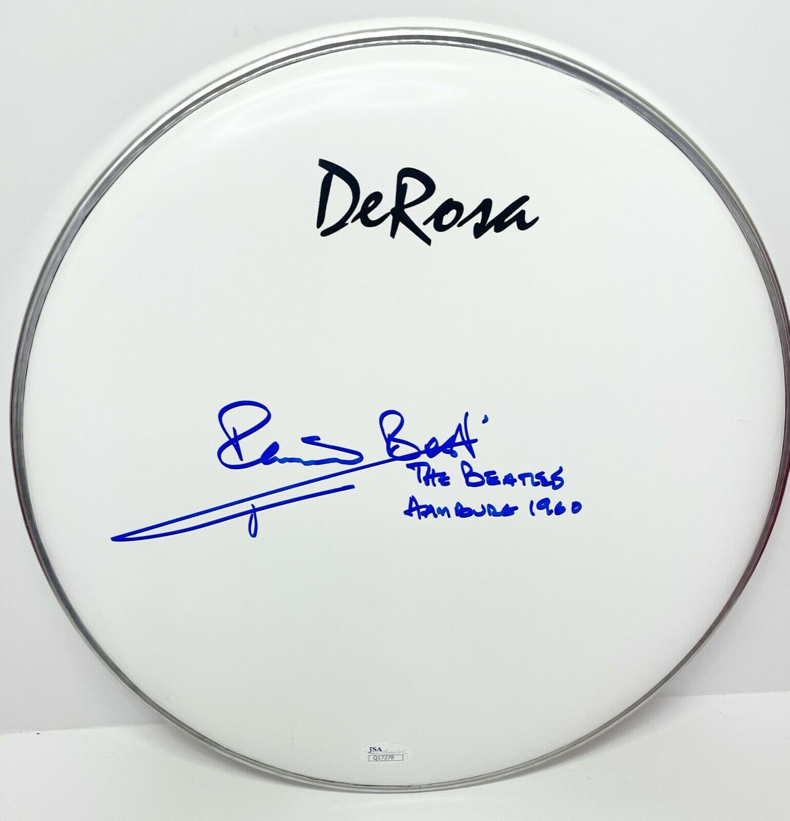 PETE BEST Signed Drumhead The Beatles